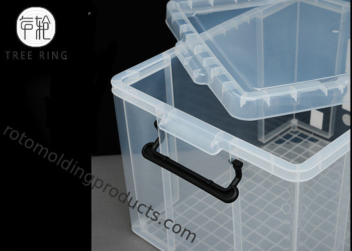 clear plastic crates