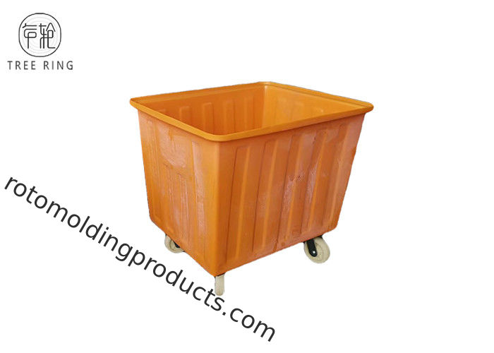 PE Industrial Strength Poly Box Truck Economical Utility Cart For Material Handling