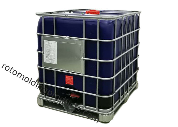 Black Plastic Tote Ibc Tank Container 275 Gallon With Steel Pallet Un Approved