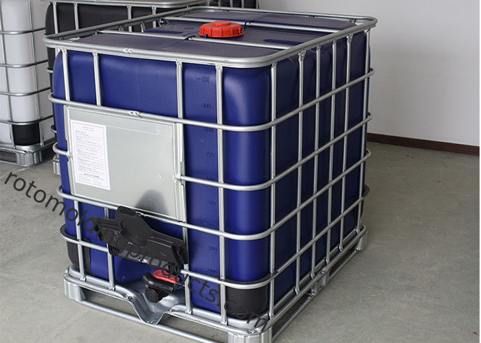 Black Plastic Tote Ibc Tank Container 275 Gallon With Steel Pallet Un Approved