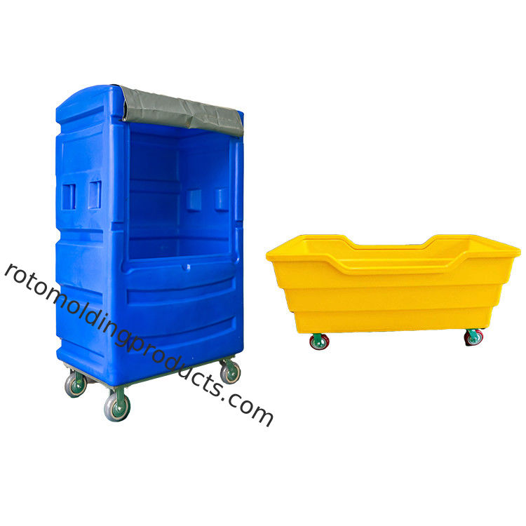 500kg Bulk Linen Tallboy Linen Exchange Laundry Trolley For Commercial Laundry Delivery