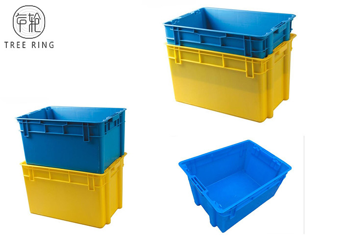 Aquaculture Collapsible Plastic Crate ，Plastic Fish Bins With Solid ...