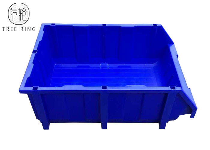 Blue / Red Stacking Plastic Bin Boxes For Secure Storage Of Parts 600 * ...