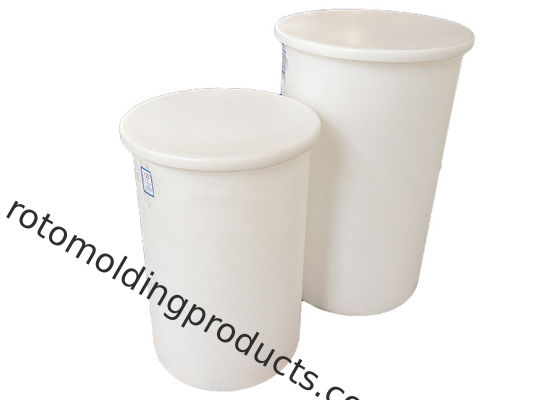 Customized Rotomolding Products Open Top Cylindrical Tanks For Medical Handling Acids And Caustics