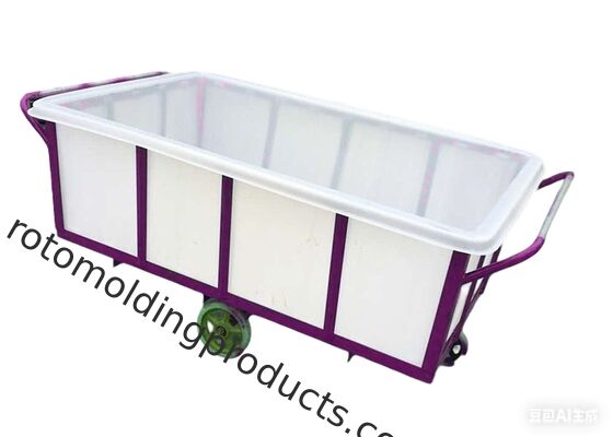High Volume Poly Box Truck with 1000liter Capacity  Load Capacity Galvanized Steel Base