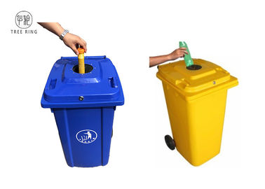 100 Lt Plastic Rubbish Bins Waste Wheelie Bin 120 Litre With Lock And Rubber Stopper