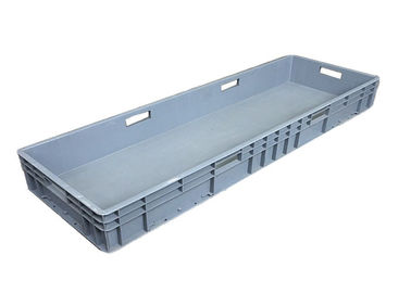 Industrial Euro Containers Food Tray With Lids 1200*400*120 Mm Grey Stacking For Storage
