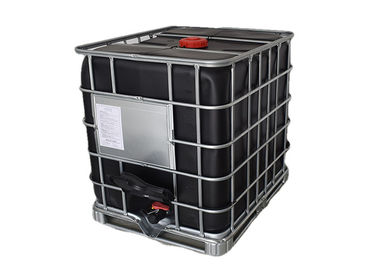 Black Plastic Tote Ibc Tank Container 275 Gallon With Steel Pallet UN Approved