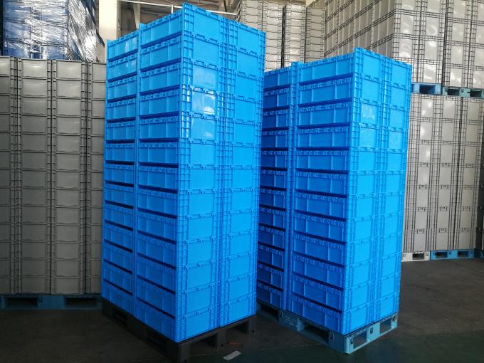 Strong Folding Plastic Stackable Vegetable Bins 600 240 Heavy Duty