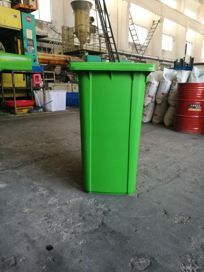 Household 240 Liter Plastic Rubbish Bins , Council Red Wheelie Bin For