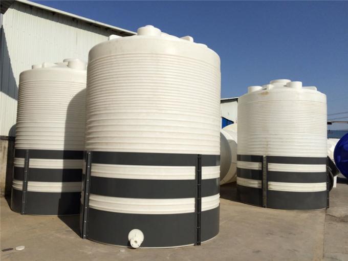 Cylindrical Roto Mold Tanks , White / Black Plastic Water Storage Tanks