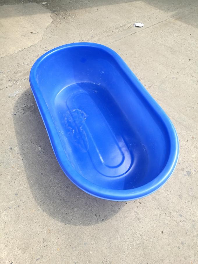 Heavy Duty Oval Shape Poly Tubs Tanks With Flat Bottom Roto Molding