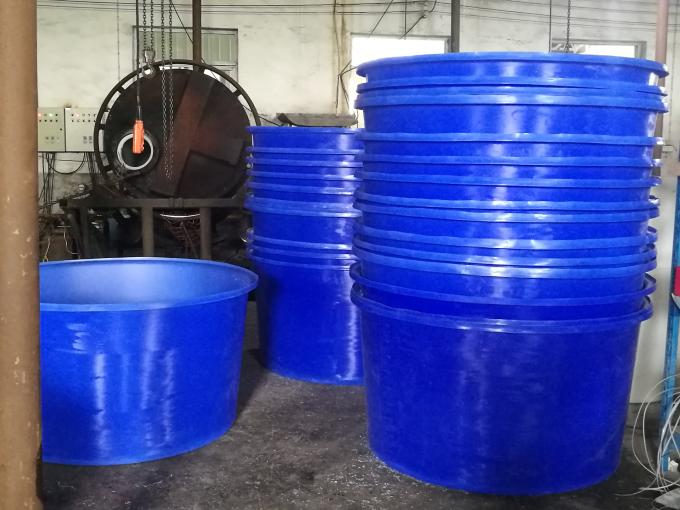 1000l Access Plastic Open Top Cylindrical Tank , Poly Round Water Tank