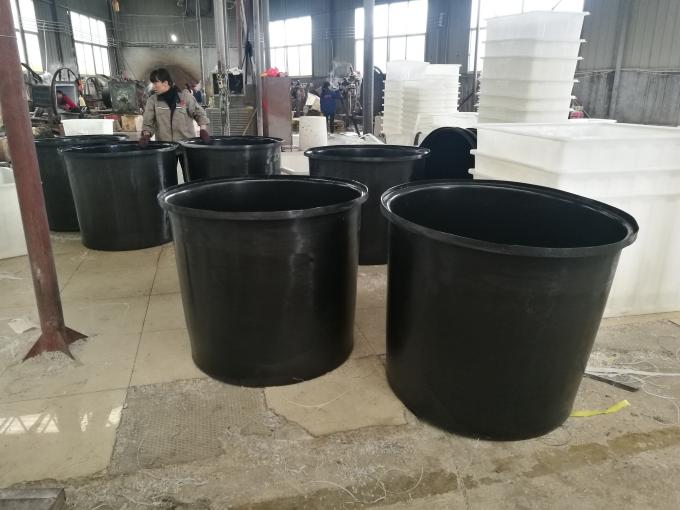 Nestable Cylindrical Large Plastic Water Aquaculture Tubs For Water