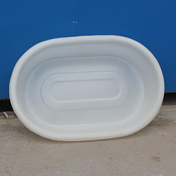 50 Gallon Roto Molding Round Trough Poly Oval Stock End Tank With