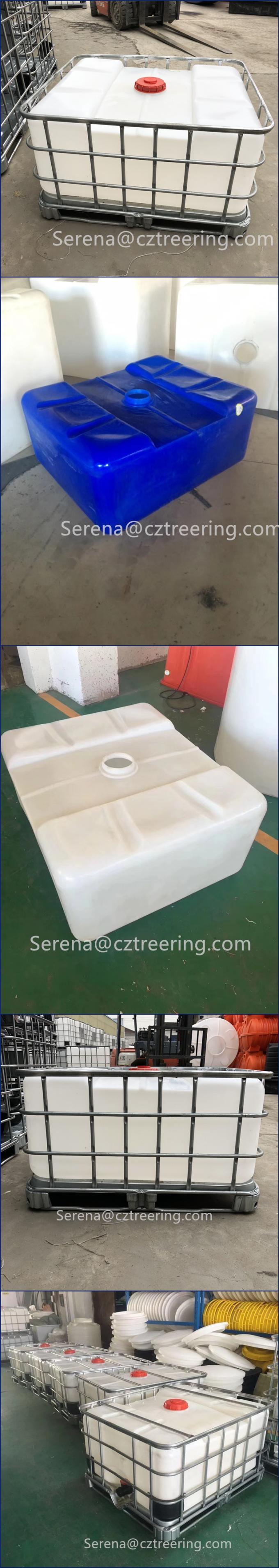 Glavanized Steel Pallet IBC Tote Tanks , Roto Mold Tanks 500L For Acid