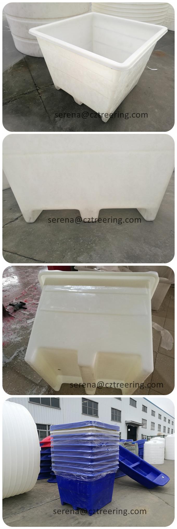 800L Bulk Containment Offal Large Plastic Storage Bins With Fork Lift Holes