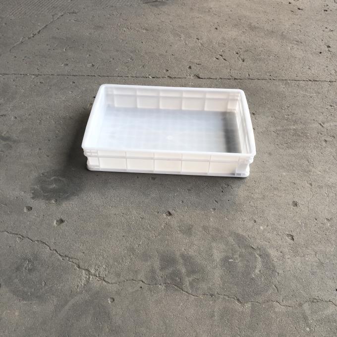 Heavy Duty Euro Stacking Containers White Food Plastic Trays For