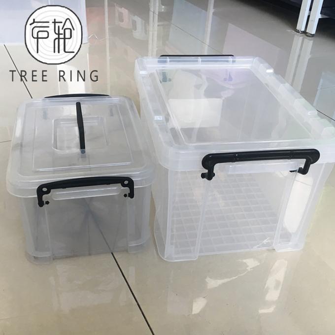clear plastic crates with lids