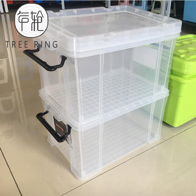 clear plastic crates with lids